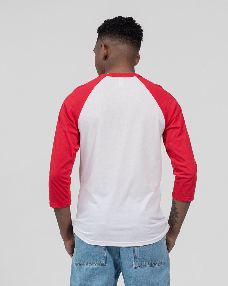 Nick Silver smile Unisex Three-Quarter Sleeve Baseball Tee | Bella + Canvas