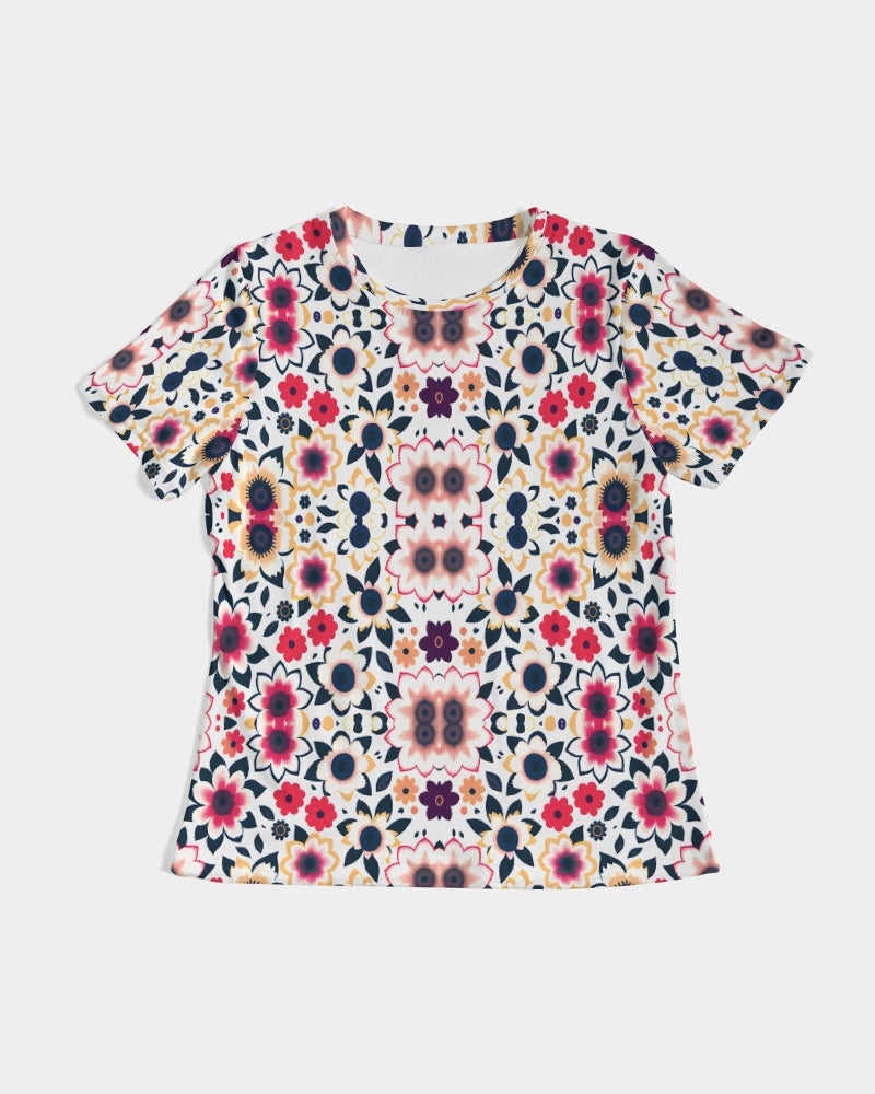 Abstract flower pattern Women's All-Over Print Tee