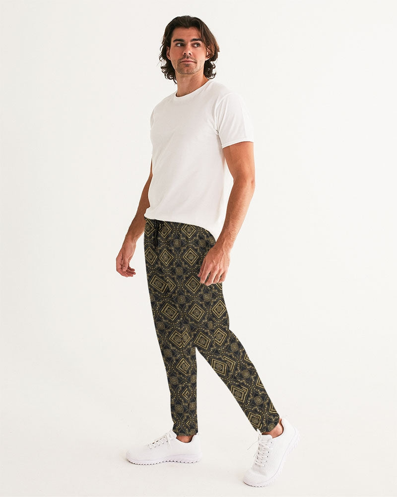 Brown Diamond pattern Men's Joggers