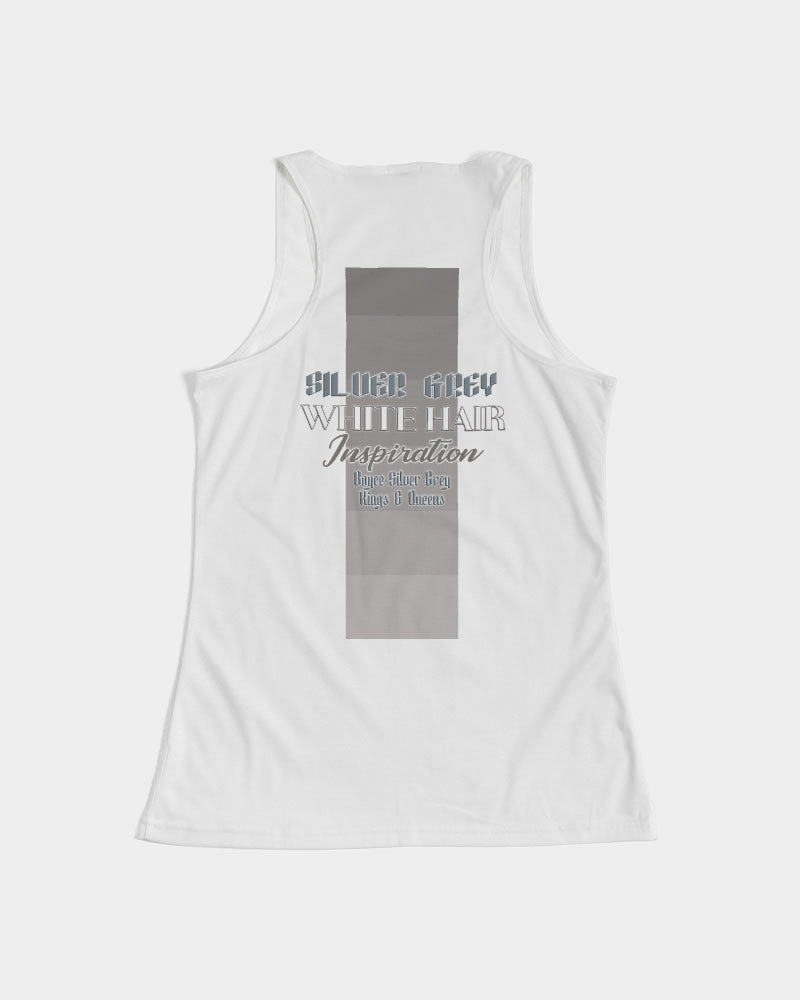 Promoting Indian women with silver grey hair Women's Tank