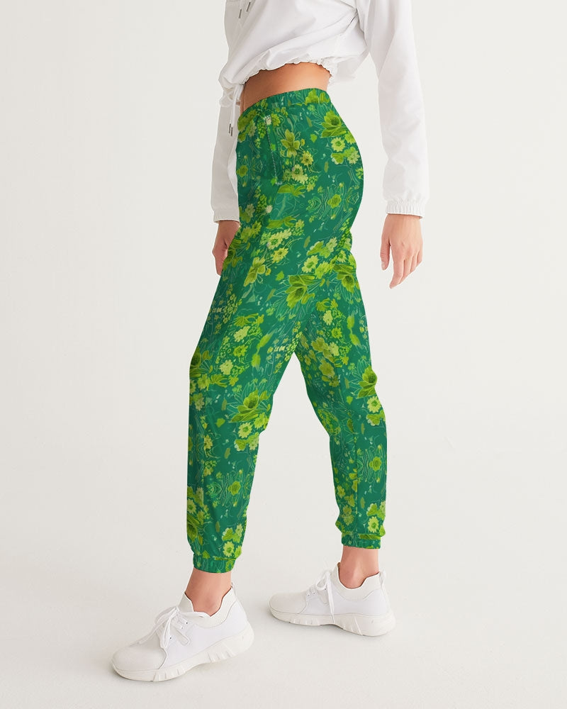 Green lush Repeat pattern Women's Track Pants