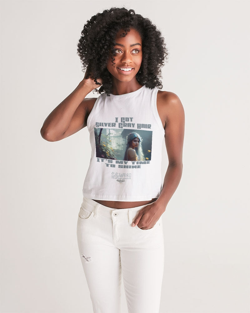 Indian sister to shine Women's All-Over Print Cropped Tank