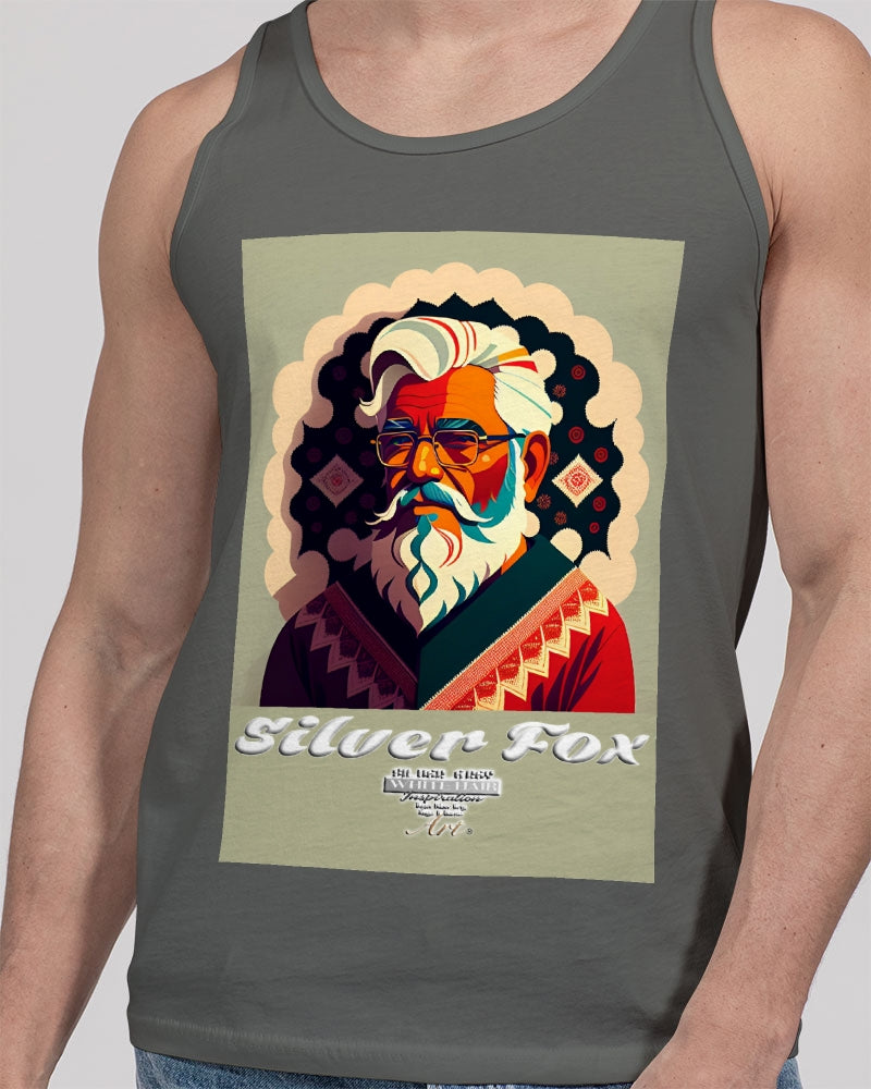 South Asian Silverfox Unisex Jersey Tank | Bella + Canvas