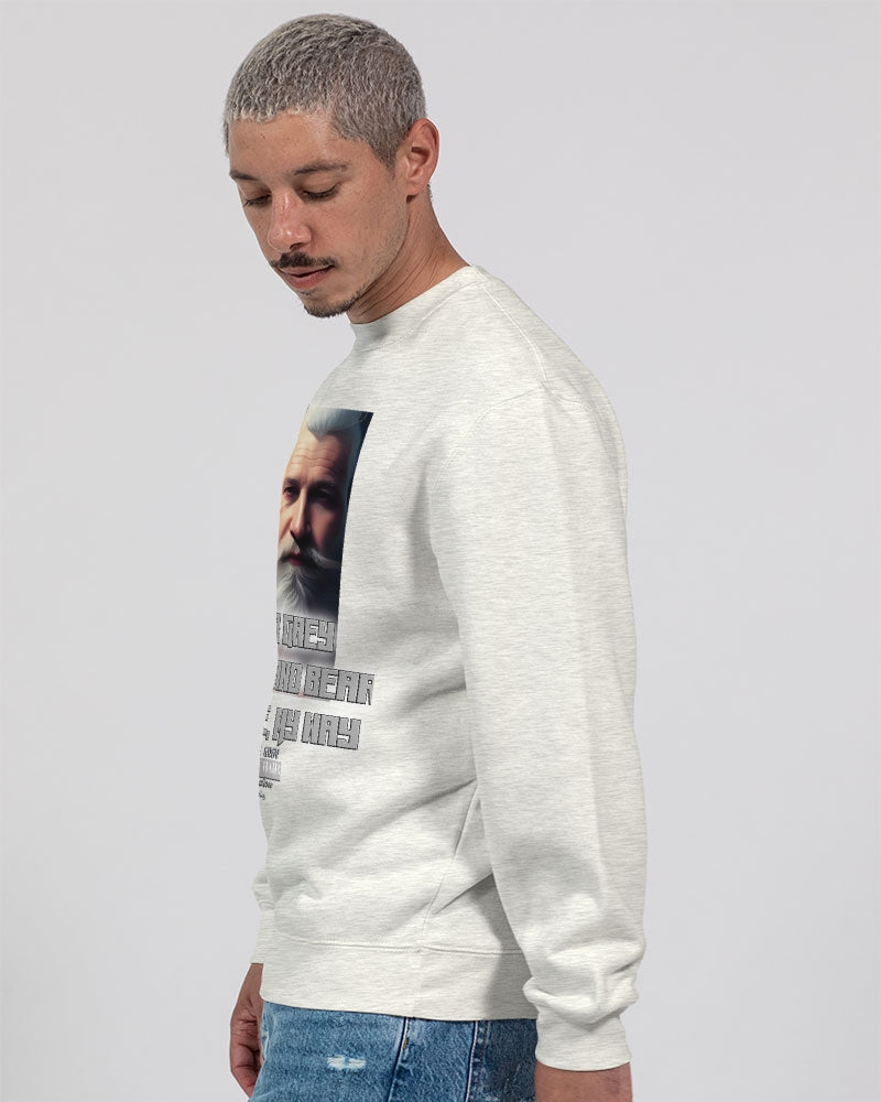 Silver Grey white hair and beard, my style my way Unisex Premium Crewneck Sweatshirt | Lane Seven