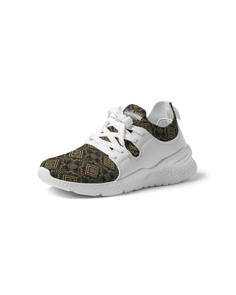 Brown Diamond pattern Men's Two-Tone Sneaker