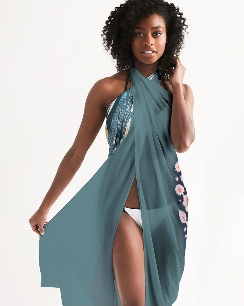 Silverfox flower Swim Cover Up