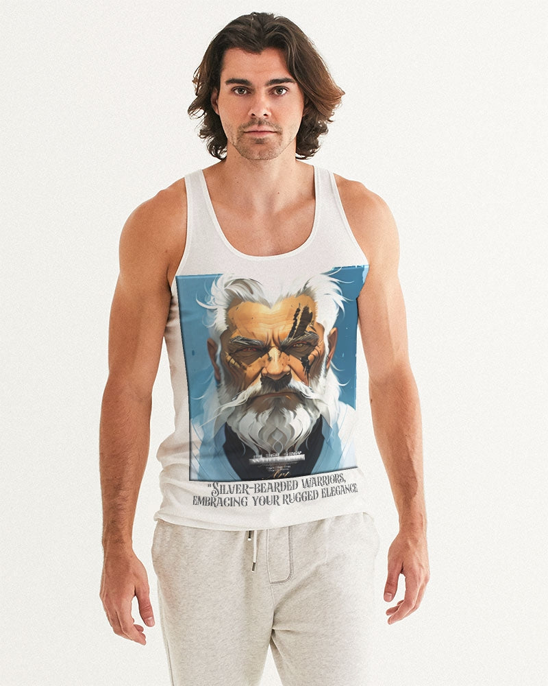 Silver bearded warrior Men's Tank