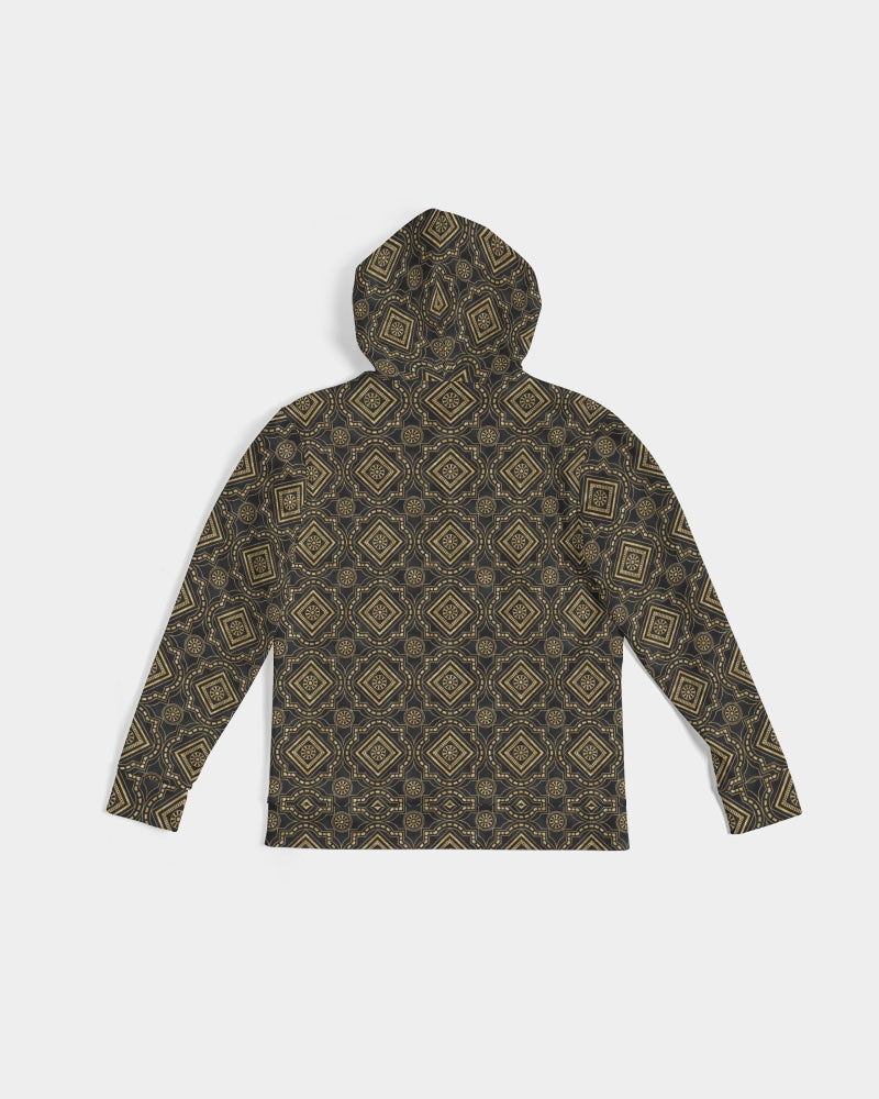 Brown Diamond pattern Men's Hoodie