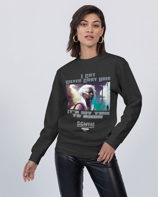 Black sister time to shine Unisex Premium Crewneck Sweatshirt | Lane Seven