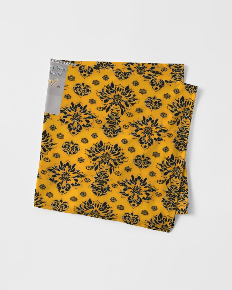 Orange and black royal pattern design Bandana Set