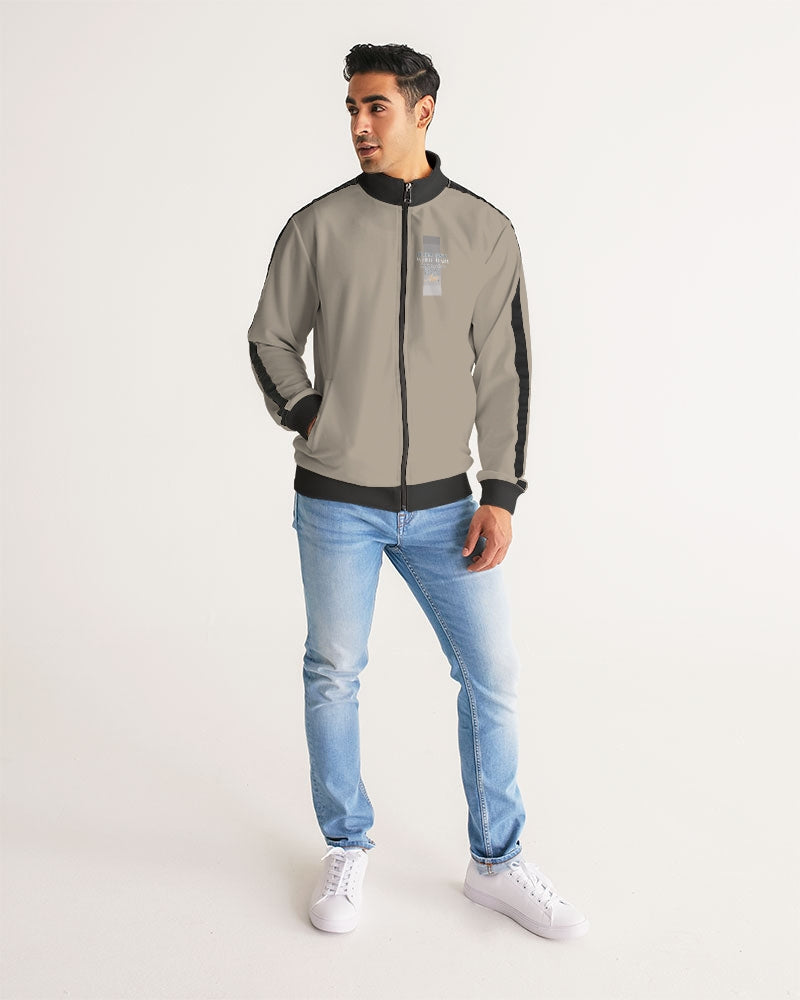 Silverfox gentlemen Men's Stripe-Sleeve Track Jacket