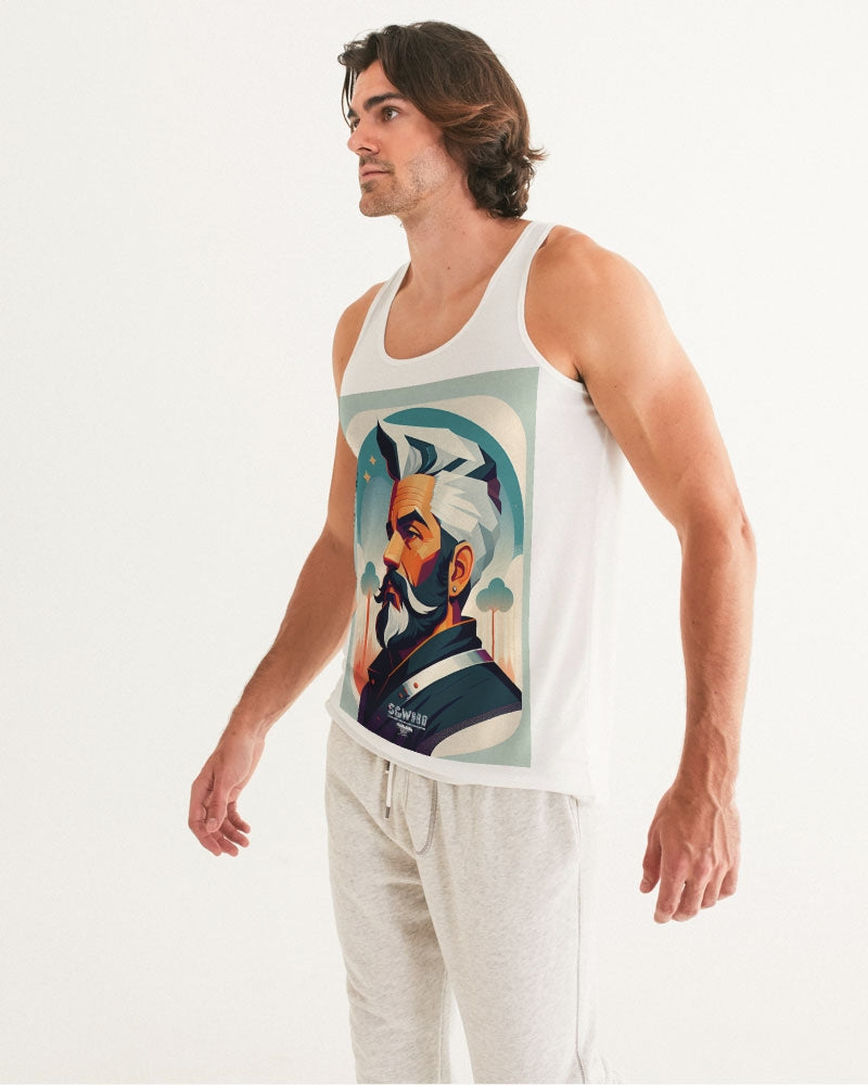 New silver grey Man style Men's All-Over Print Tank