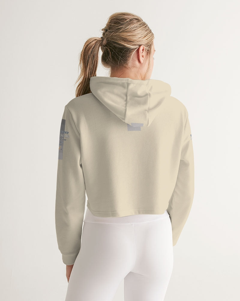 Asian silverfox Women's Cropped Hoodie