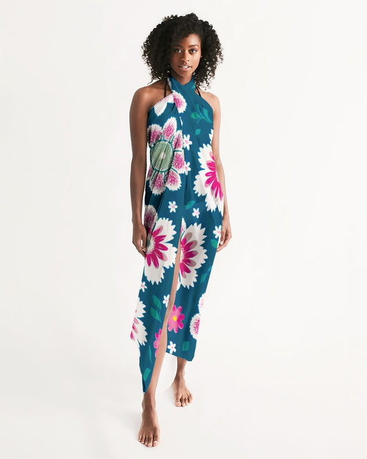 Beautiful floral pattern All-Over Print Swim Cover Up