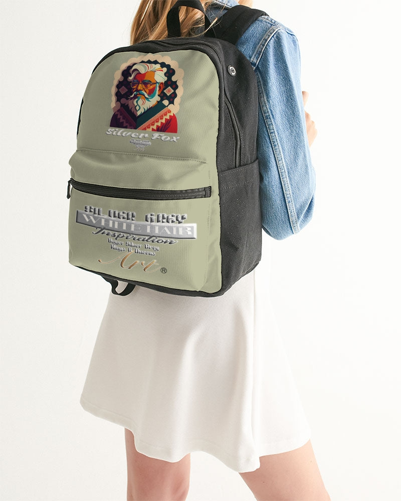 South Asian silverfox Small Canvas Backpack