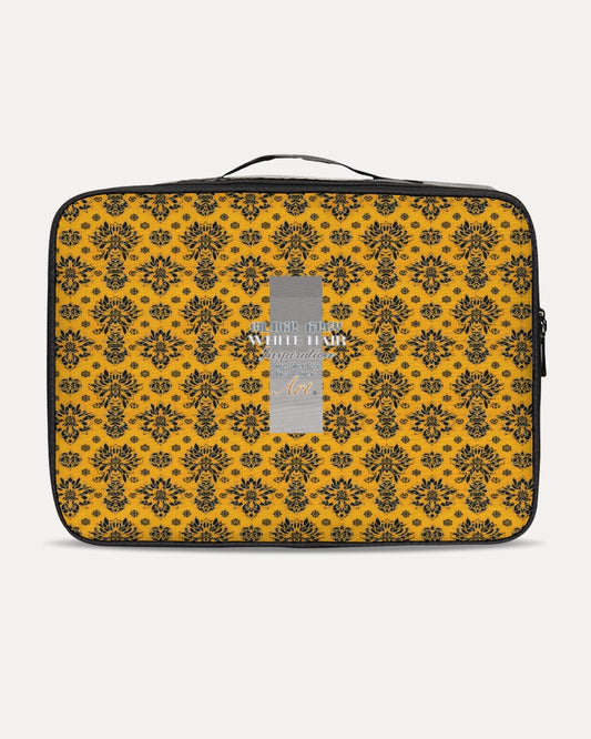 Orange and black royal pattern design Jetsetter Travel Case