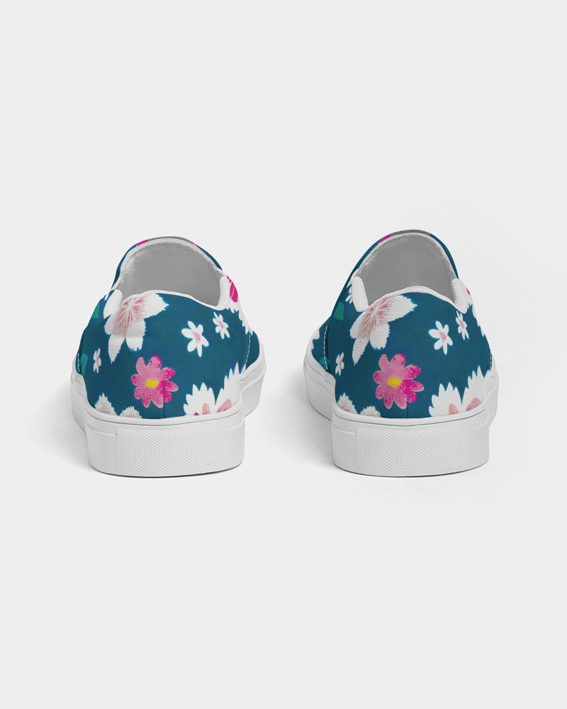 Beautiful floral pattern Women's Slip-On Canvas Shoe