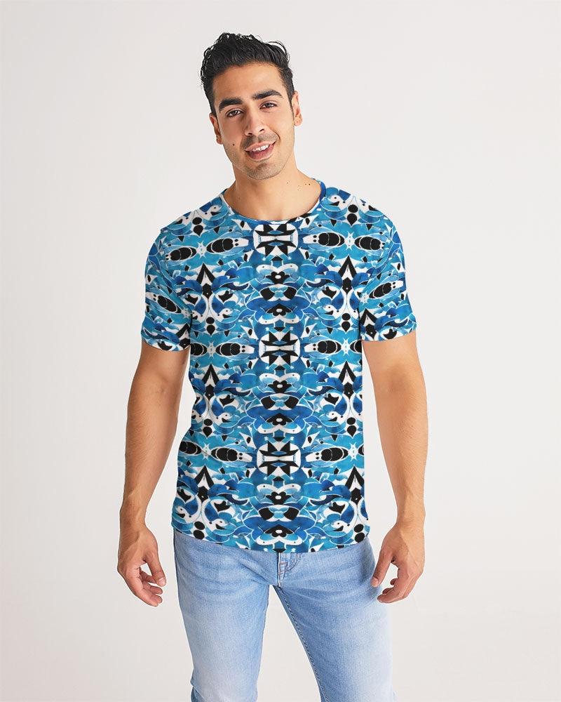 Blue Abstract pattern design Men's Tee