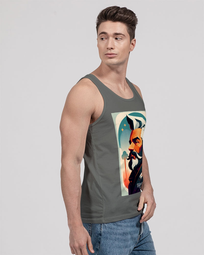 New silver grey Man style Unisex Jersey Tank | Bella + Canvas