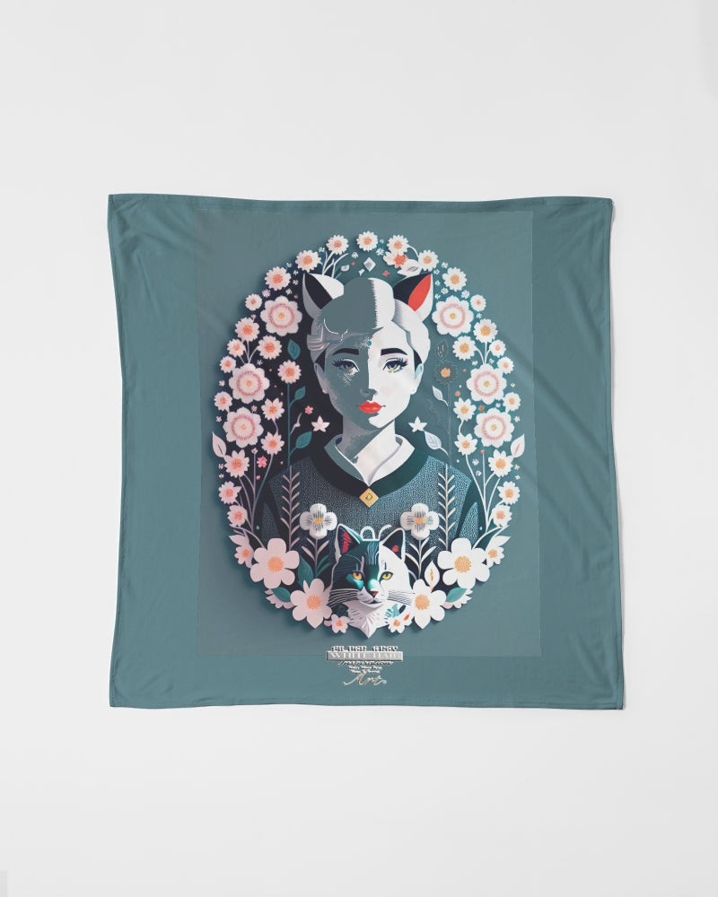 Silverfox flower Bandana Set