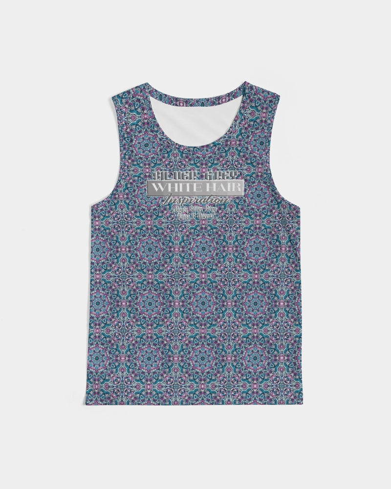 Beautiful mosaic blue pattern Men's Sports Tank