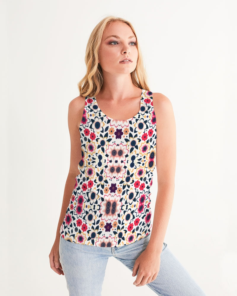 Abstract flower pattern Women's All-Over Print Tank