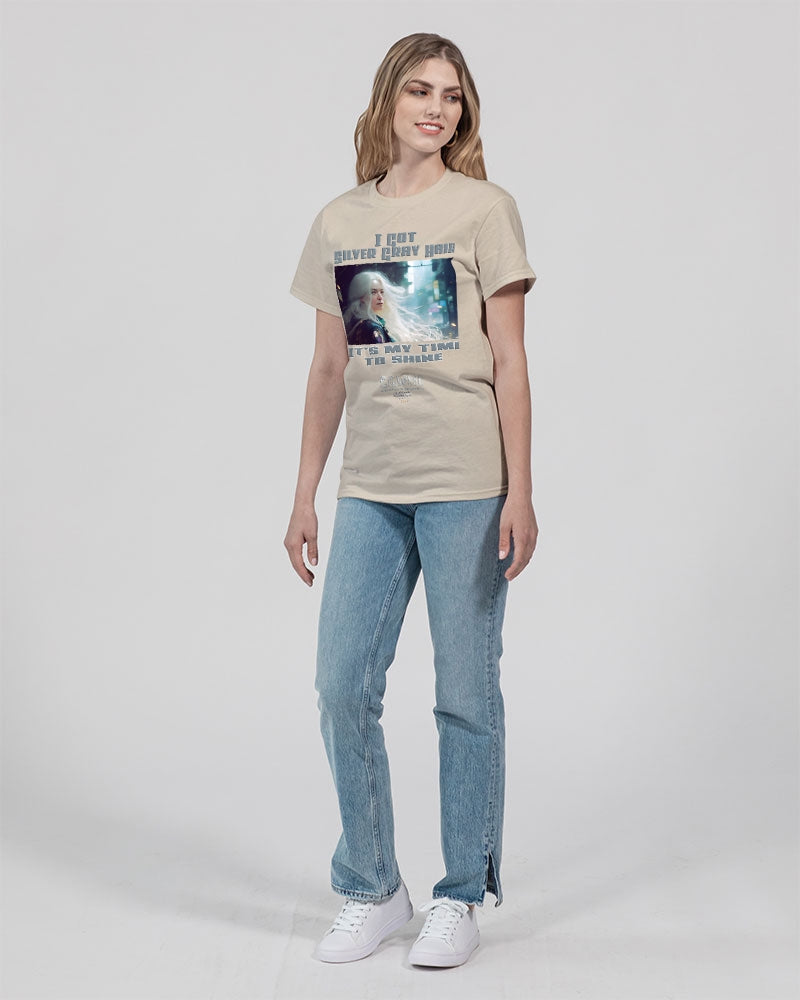 Beautiful white woman my time to shine Unisex Ultra Cotton T-Shirt | Gildan