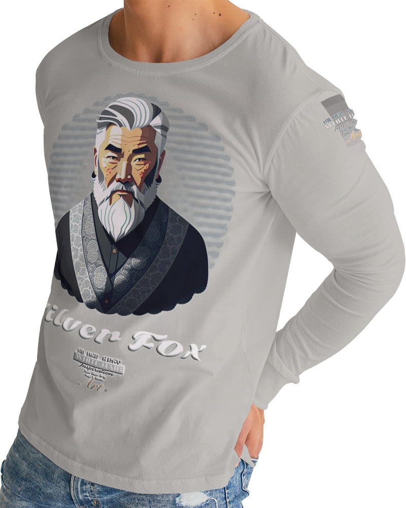 Asian Silverfox Men Men's Long Sleeve Tee