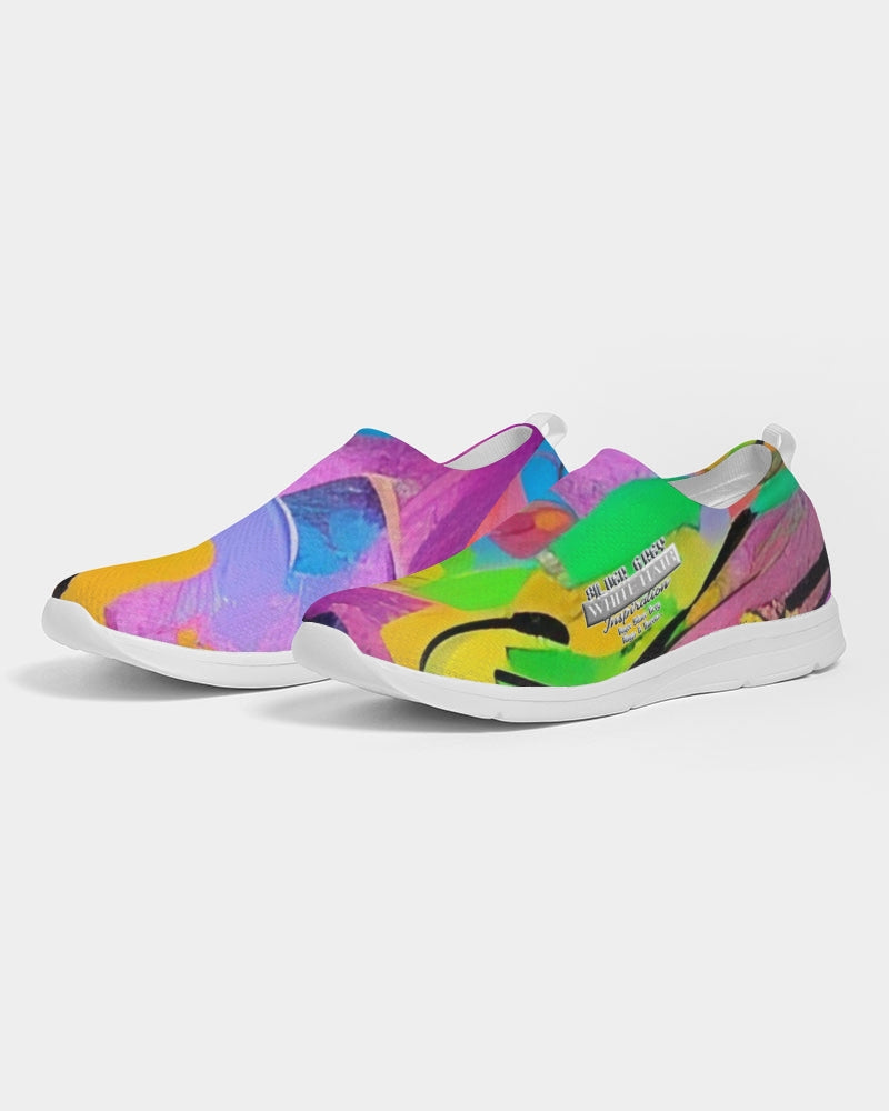 Abstract pattern for shoes Men's Slip-On Flyknit Shoe