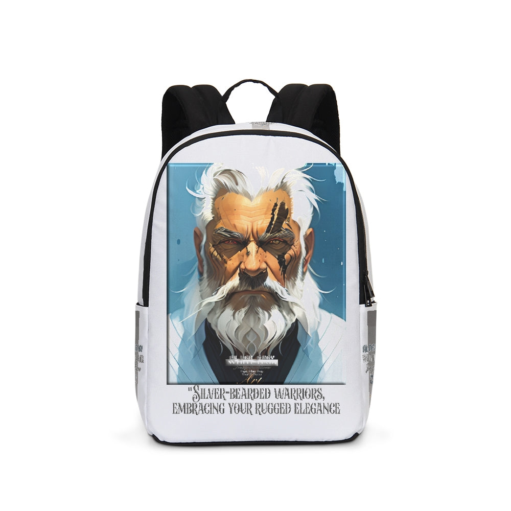 Silver bearded warrior Large Backpack