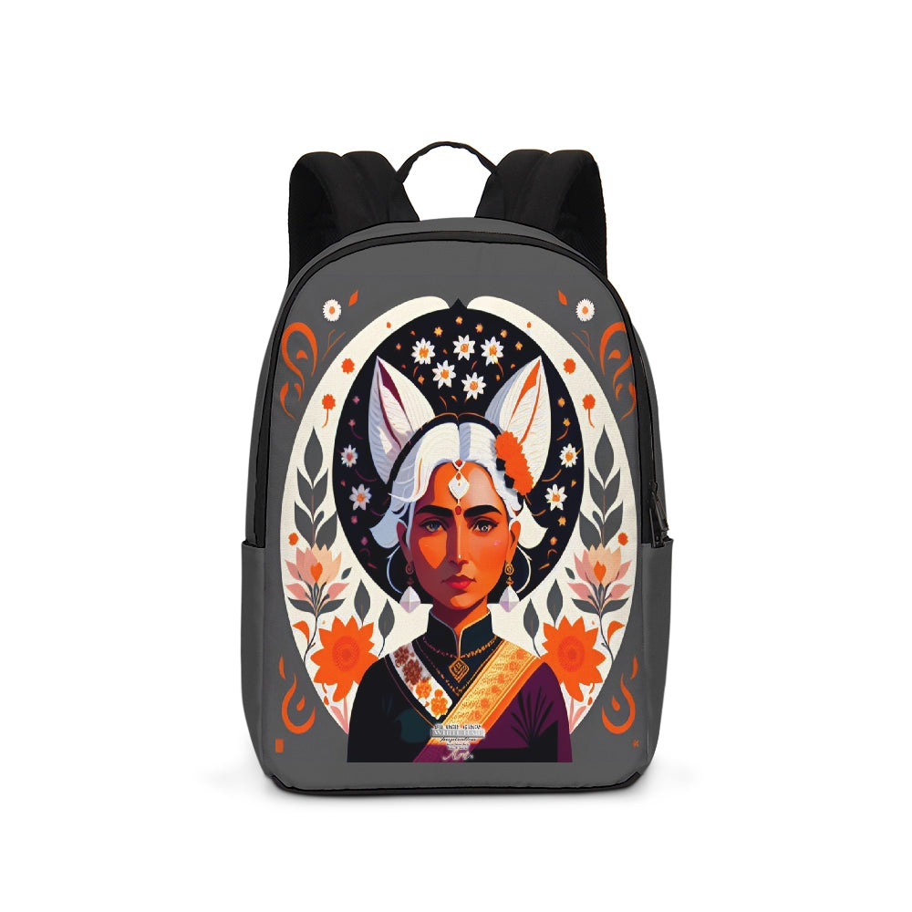 Indian Silver fox Large Backpack