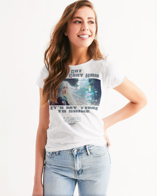 Beautiful white woman my time to shine Women's All-Over Print Tee