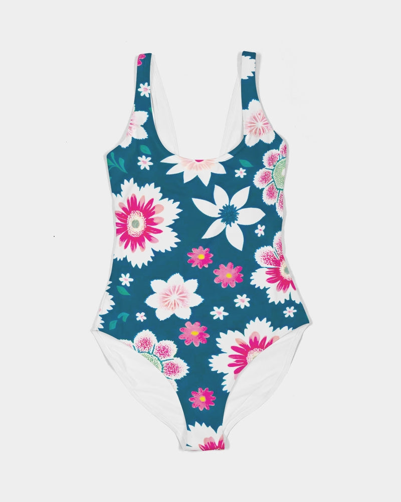 Beautiful floral pattern Women's All-Over Print One-Piece Swimsuit