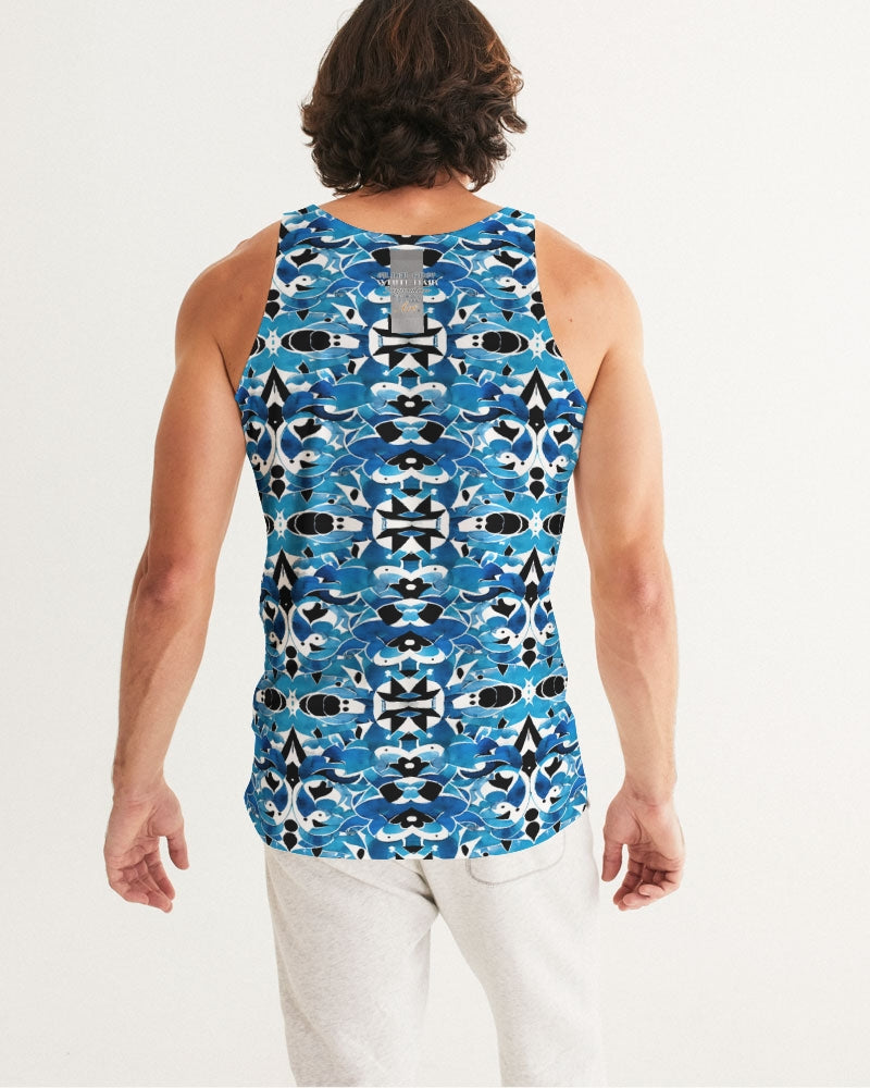 Blue Abstract pattern design Men's Tank