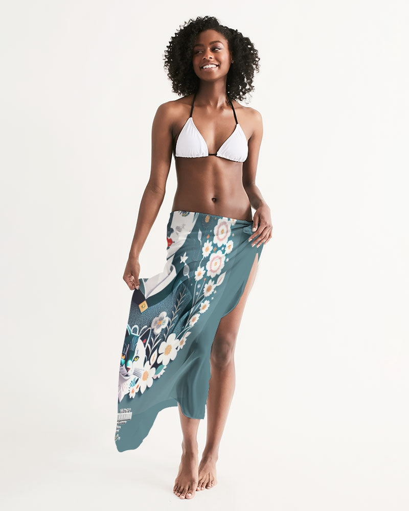 Silverfox flower Swim Cover Up