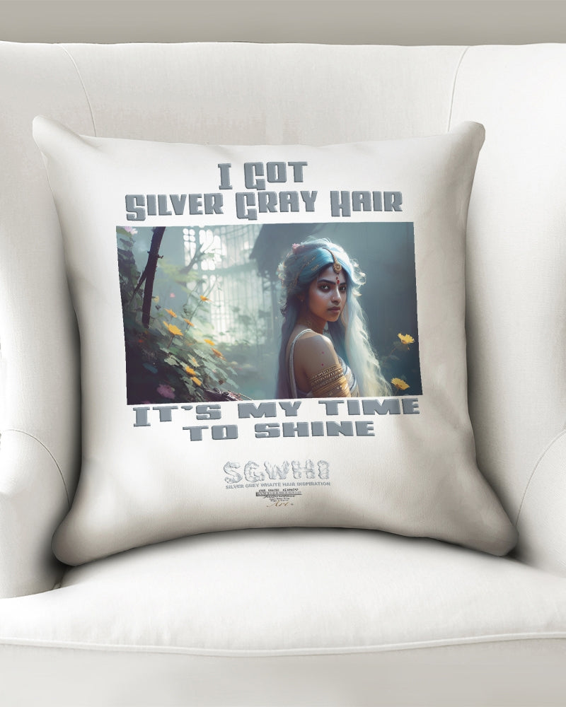 Indian sister to shine Throw Pillow Case 18"x18"