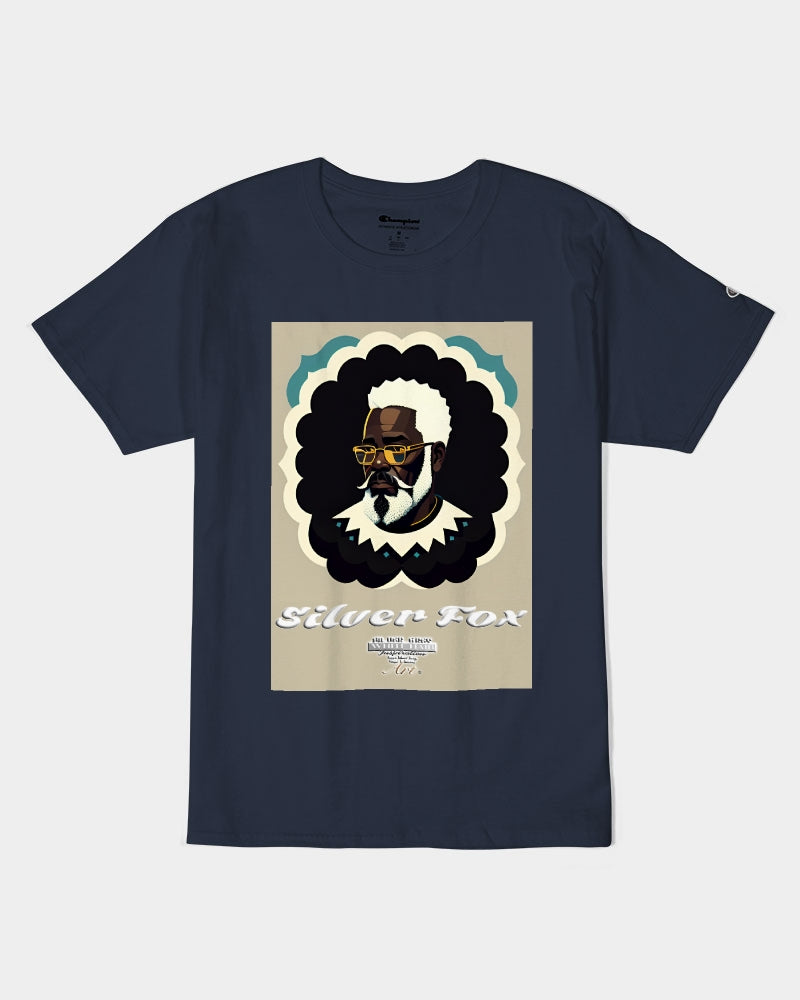 Black gentleman Silverfox Unisex Tee | Champion