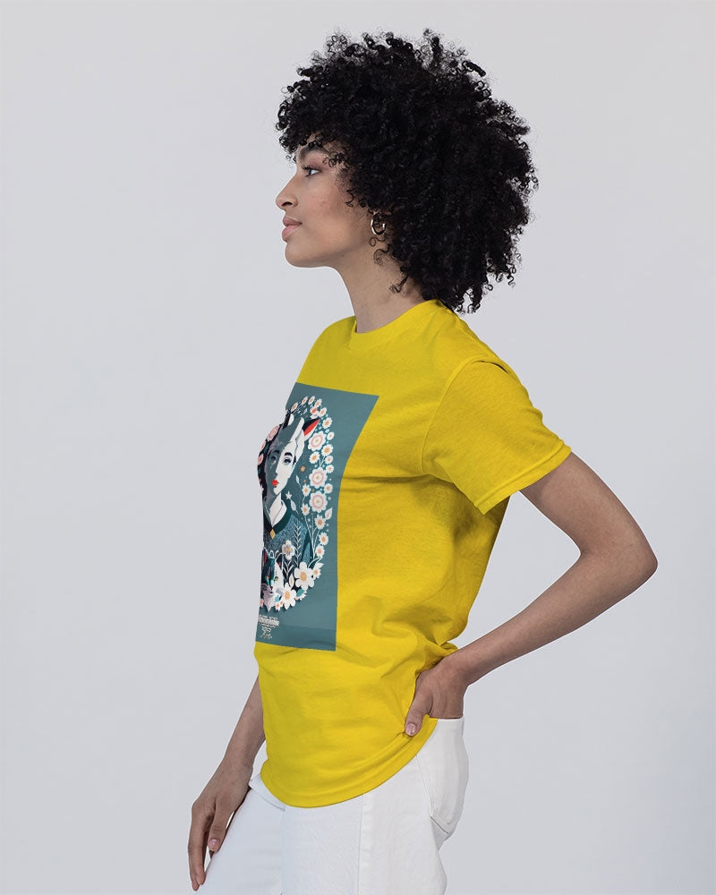 Silverfox flower Unisex Heavy Cotton T-Shirt | Gildan