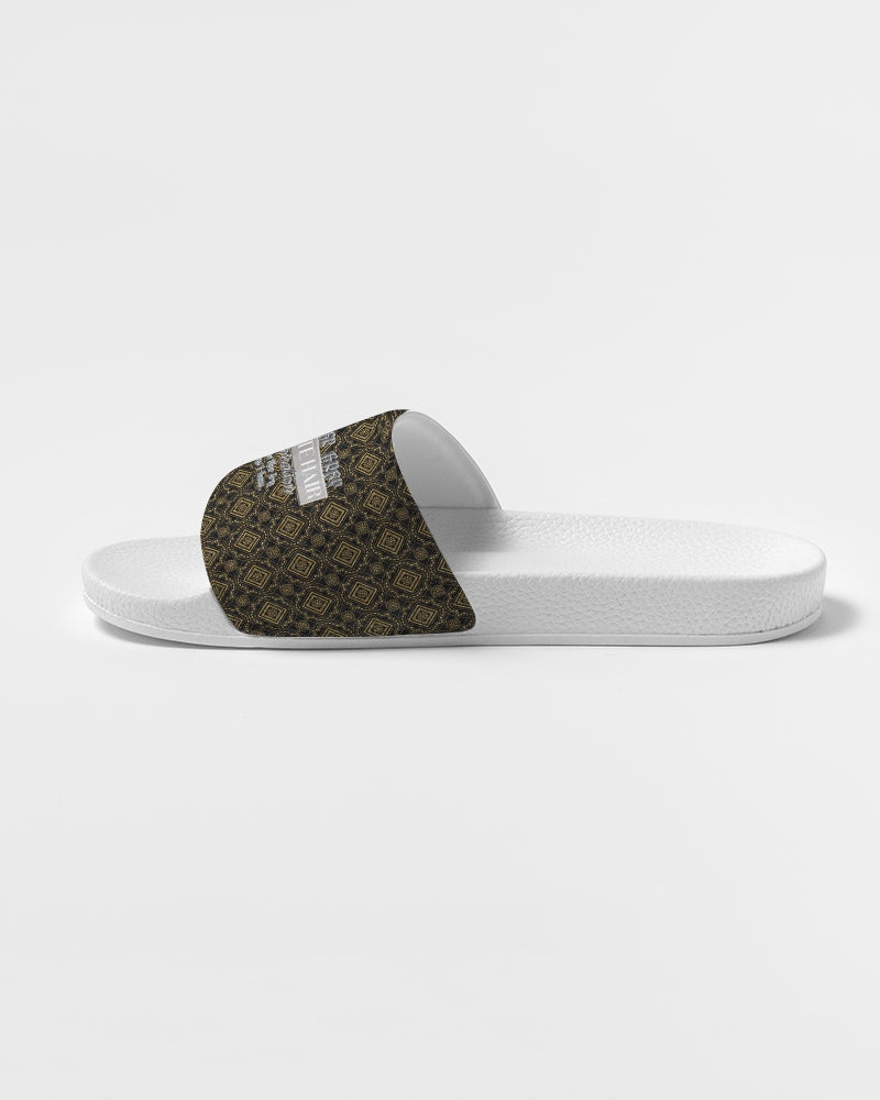 Brown Diamond pattern Men's Slide Sandal