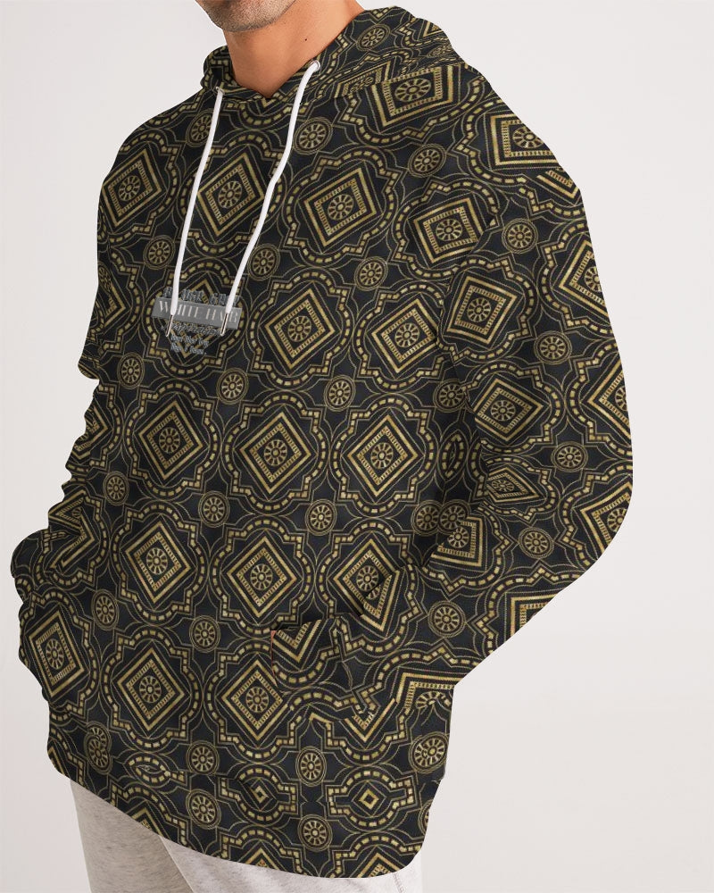 Brown Diamond pattern Men's Hoodie