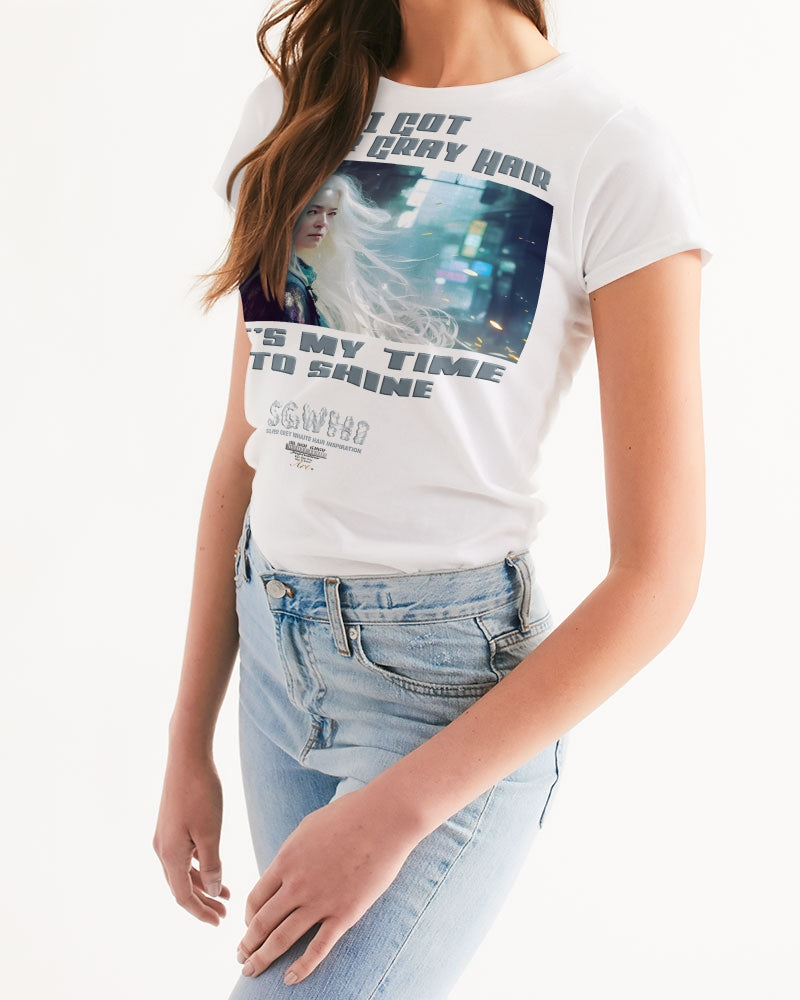 Beautiful white woman my time to shine Women's All-Over Print Tee