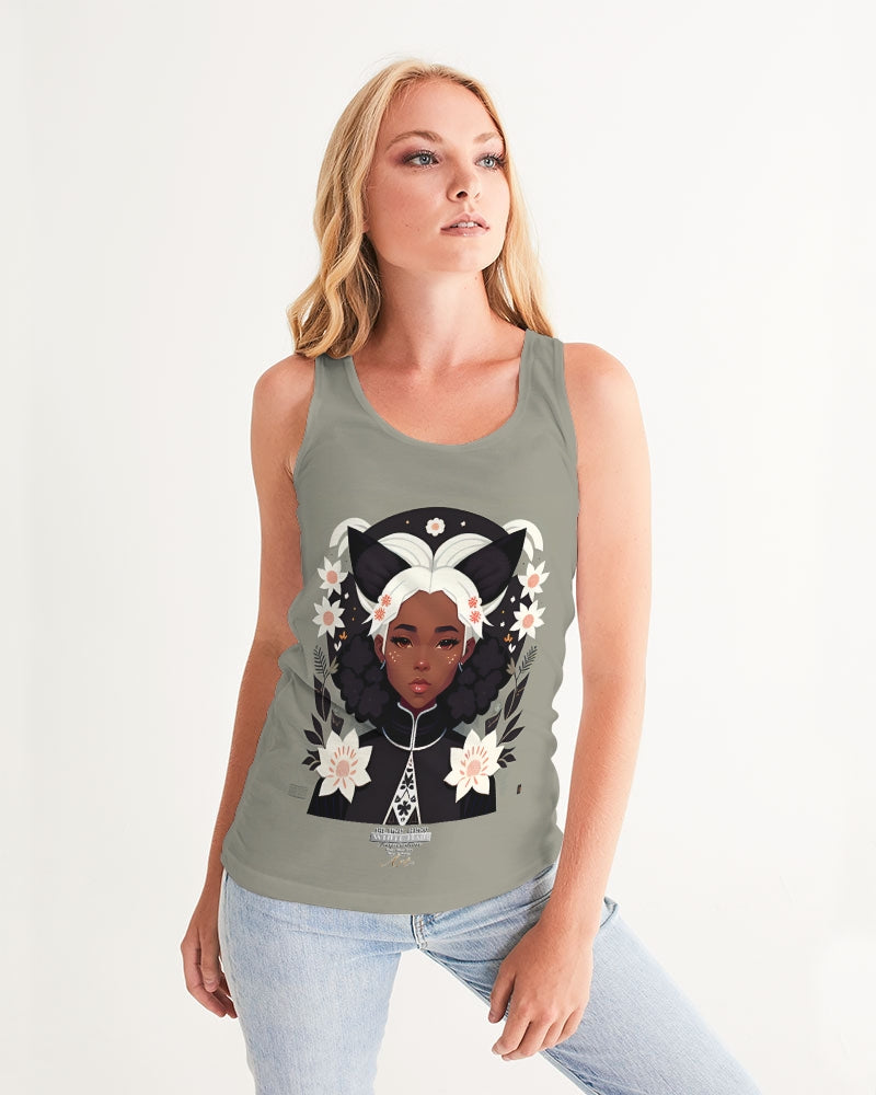 Nubian girl silver fox Women's Tank