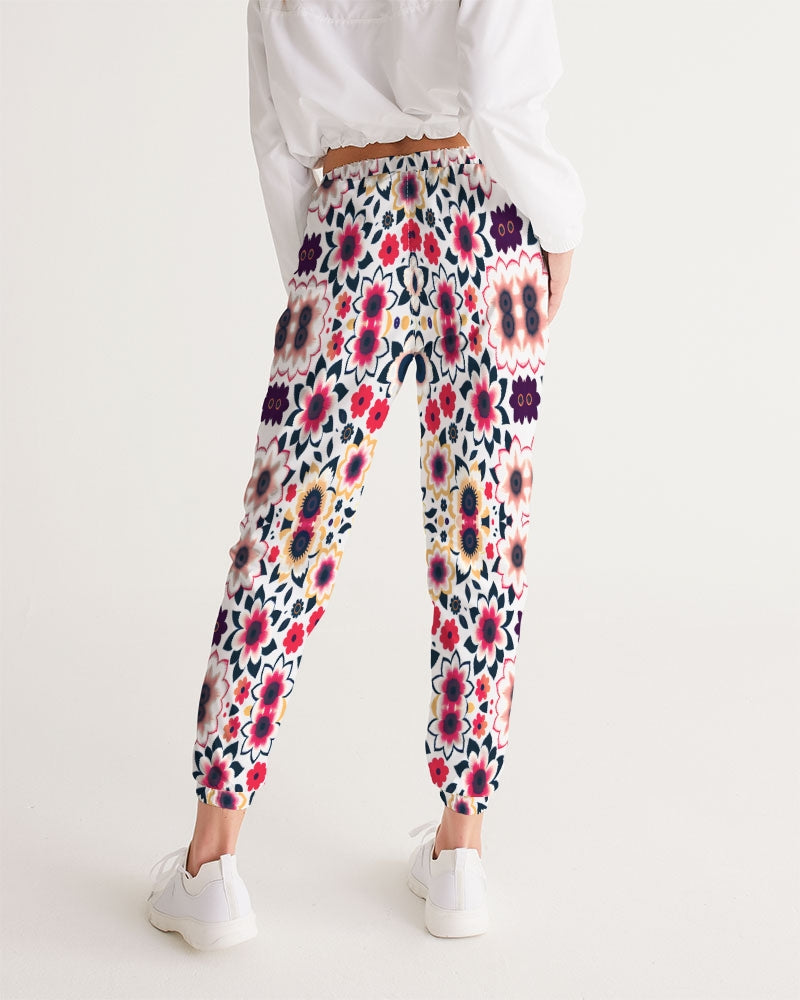 Abstract flower pattern Women's All-Over Print Track Pants