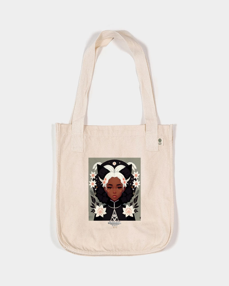 Nubian girl silver fox Organic Cotton Canvas Market Tote | Econscious