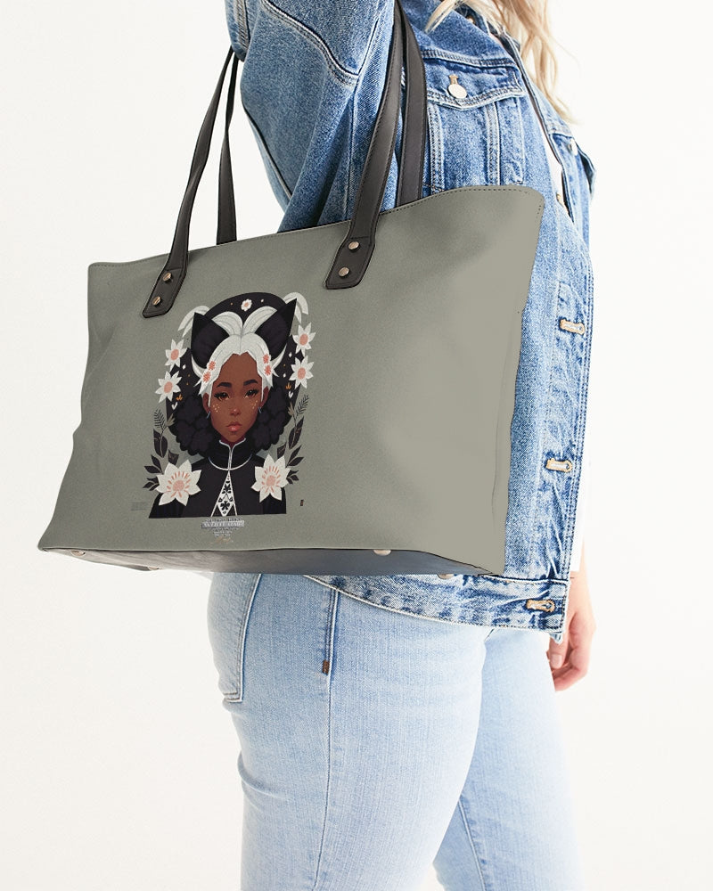 Nubian girl silver fox Stylish Tote