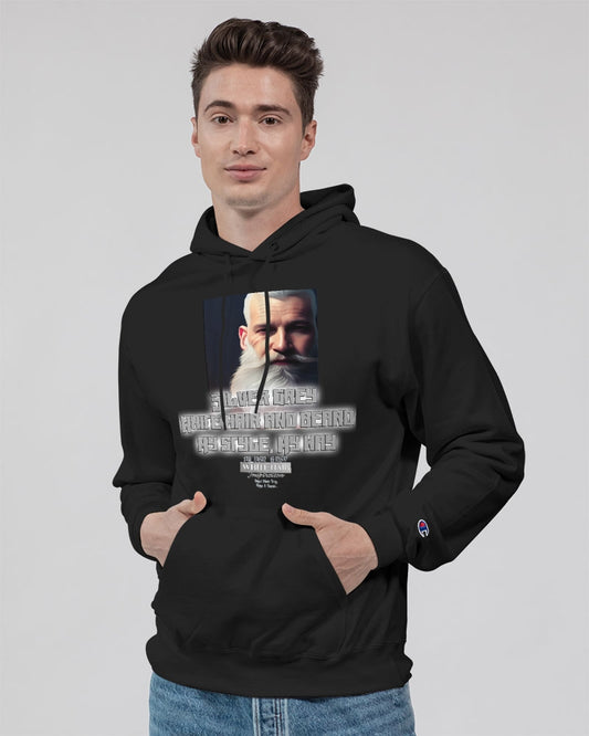 Silver Grey white hair and beard, my style my way Unisex Hoodie | Champion