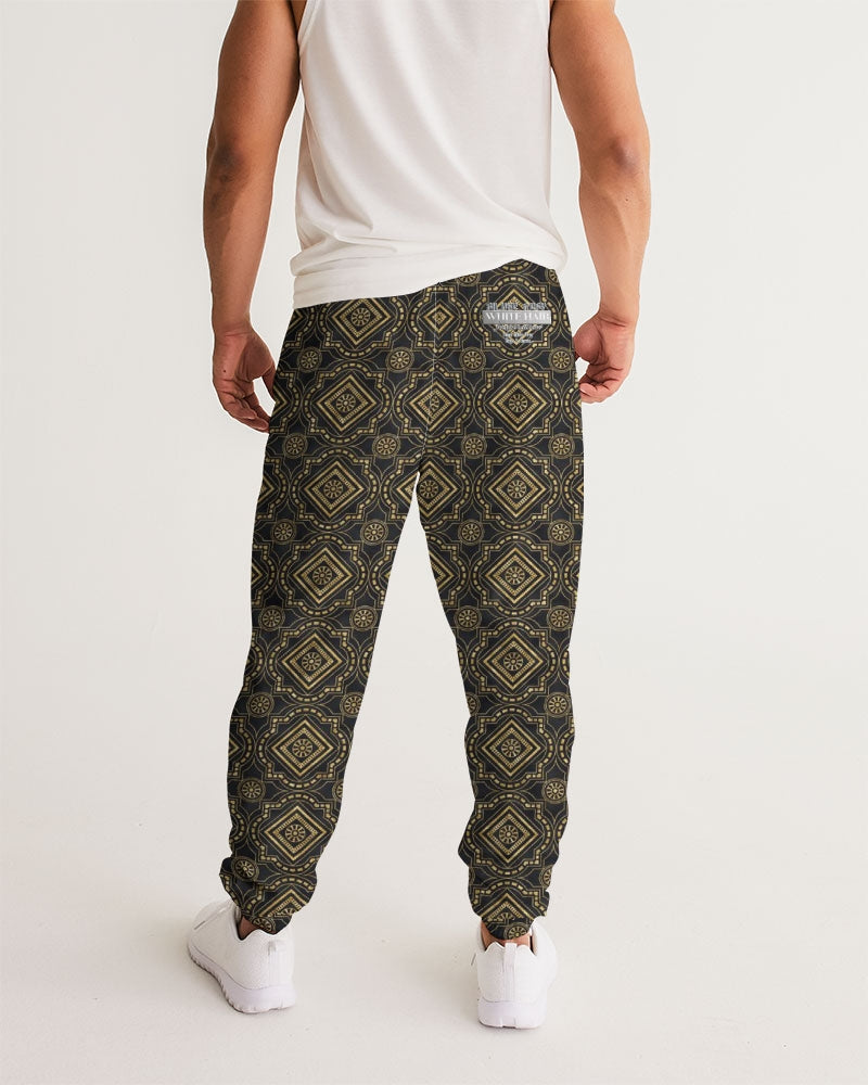 Brown Diamond pattern Men's Track Pants