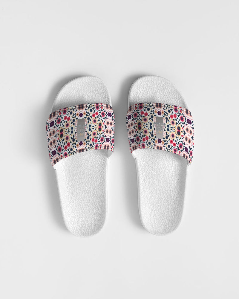 Abstract flower pattern Women's Slide Sandal