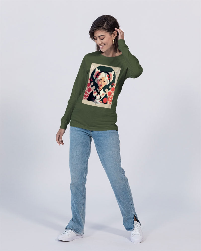 Asian silverfox Unisex Jersey Long Sleeve Tee | Bella + Canvas