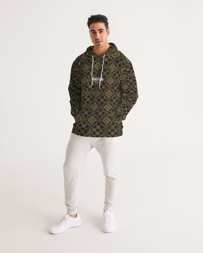 Brown Diamond pattern Men's Hoodie